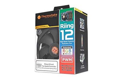 Thermaltake Riing 12 RGB HSP Ventilator 12 cm Zwart 3 stuk(s) Thermaltake Riing 12 RGB HSP Ventilator 12 cm Zwart 3 stuk(s)