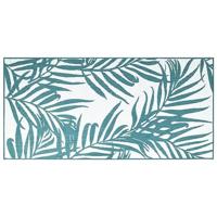 VidaXL Buitenkleed omkeerbaar 80x150 cm aqua en wit - thumbnail