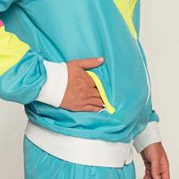 Retro Trainingspak Neon-Blauw - thumbnail