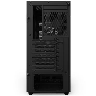 NZXT h5 flow v2 midi tower behuizing (zwart | 1x usb-a | 1x usb-c | tempered glass)