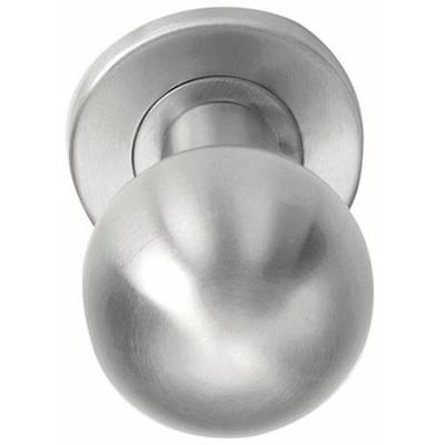 Formani Basics LB501D voordeurknop draaibaar op rozet - mat RVS
