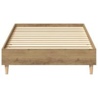 Bedframe zonder matras 100x200 cm spaanplaat artisanaal eiken - thumbnail