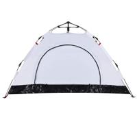 VidaXL Tent 2-persoons snelontgrendeling verduisterende stof wit - thumbnail