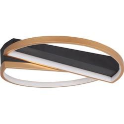 Highlight Plafondlamp Helios Ø 44 mat goud-zwart Highlight Plafondlamp Helios Ø 44 mat goud-zwart