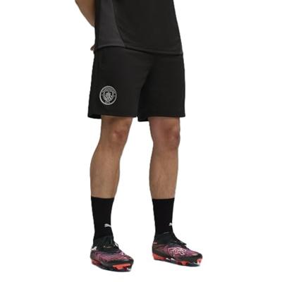 PUMA Manchester City Trainingsbroekje 2025-2026 Zwart Zilver PUMA Manchester City Trainingsbroekje 2025-2026 Zwart Zilver