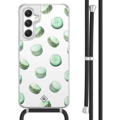 Samsung Galaxy A54 hoesje met koord - Macarons