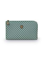 Pip Studio Pip Cosmetic Zipper Pouch Suki Green 21x12.5cm - thumbnail