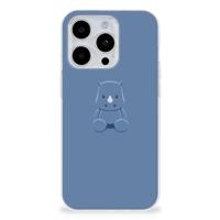 iPhone 15 Pro Max Telefoonhoesje met Naam Baby Rhino - thumbnail