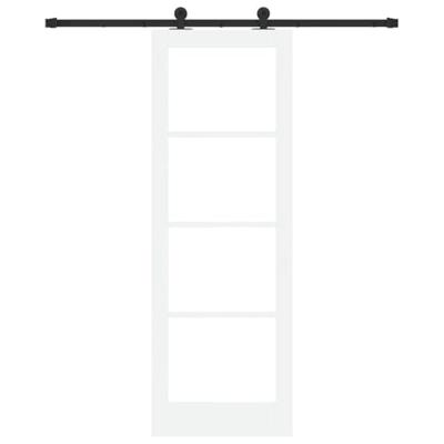 Schuifdeur ORKDAL Wit 73.5 x 211 cm Hout en metaal - thumbnail