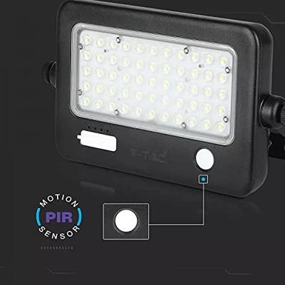 V-TAC 8674 VT-788-10 Tuinschijnwerper op zonne-energie LED 10.00 W Zwart