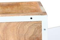 Wandtafel DKD Home Decor Wit Bruin Ijzer Mangohout 195 x 40 x 91 cm - thumbnail