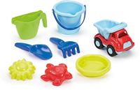 Ecoiffier bolderwagen met strandset - thumbnail