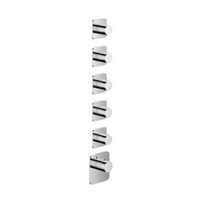 Thermostaat Hotbath Gal High Flow met 5 Stopkranen Chroom Thermostaat Hotbath Gal High Flow met 5 Stopkranen Chroom