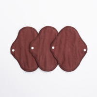 ImseVimse Wasbare Inlegkruisjes bio katoen 3 stuks (Design: Warm Bruin) - thumbnail