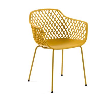 Kave Home Eetkamerstoel 'Quinn', kleur Geel Kave Home Eetkamerstoel 'Quinn', kleur Geel