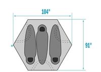 The North Face Homestead Domey 3 Trekkerstent Rose Dawn Lichen Lrg Print - Agave One Size - thumbnail