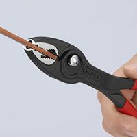 Knipex TwinGrip verstelbare grijptang | Antislip kunststof bekleed | Zwart geatramenteerd | Lengte 200 mm | Zelfbedieningskaart/blister - 82 01 200 SB - thumbnail