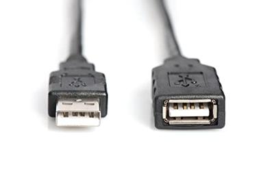 DIGITUS Actieve USB 2.0 verlengkabel - Repeater kabel - USB A male naar USB A female - 15 m - 480 Mbit/s - Plug & Play - Voeding via USB - Zwart