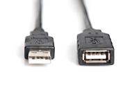 DIGITUS Actieve USB 2.0 verlengkabel - Repeater kabel - USB A male naar USB A female - 15 m - 480 Mbit/s - Plug & Play - Voeding via USB - Zwart - thumbnail