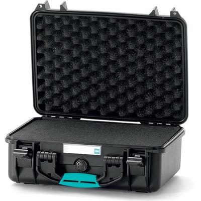 HPRC 2400 koffer met plukschuim zwart/blauw bassano