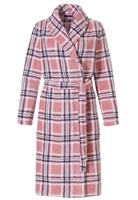 Roze badjas dames ruitpatroon-3XL(56/58) - thumbnail