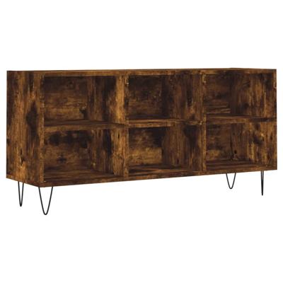 Tv-meubel 103,5x30x50 cm bewerkt hout gerookt eikenkleurig Tv-meubel 103,5x30x50 cm bewerkt hout gerookt eikenkleurig