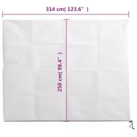 Plantenhoes met ritssluiting 2 st 70 g/m² 3,14x2,5 m - thumbnail