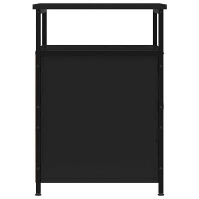 Nachtkastjes 2 st 40x42x60 cm bewerkt hout zwart