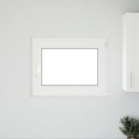 Kelderraam "RISOR" 80x70 cm draai-kiep DIN rechts wit - thumbnail