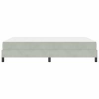 Boxspringbed met matras Lichtgrijs 140 x 200 cm Fluweel - thumbnail