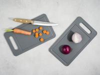 Cosy snijplank Fresco, ft 25 x 14 x 0,6 cm, grijs, set van 2 stuks - thumbnail