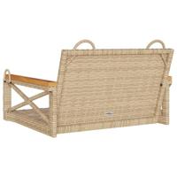 Schommelbank 63x62x40 cm poly rattan beige - thumbnail