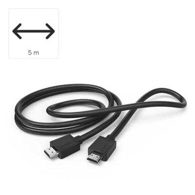 Hama HIGH-SPEED HDMI-KABEL, 4K, CONNECTOR - CONNECTOR, ETHERNET, 5,0 M HDMI kabel Zwart - thumbnail