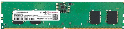 Transcend jm4800alg-8g jetram, ddr5, 8gb, u-dimm, 4800 mhz, 1rx16, 1gx16, cl40, 1.1v