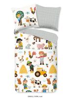 Good Morning Kinderdekbedovertrek "boerderijdieren" - Multi - (135x200 cm) - Katoen - thumbnail