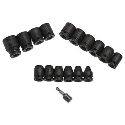 DeWALT DT7506 Krachtdoppenset 1/2" Vierkant | kort | 17-delig - thumbnail