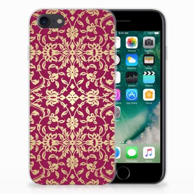 Siliconen Hoesje iPhone SE 2022 | SE 2020 | 8 | 7 Barok Pink Siliconen Hoesje iPhone SE 2022 | SE 2020 | 8 | 7 Barok Pink