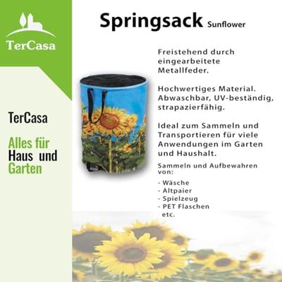 TerCasa JU-998007 Tuinafvalzak Zonnebloem 100L