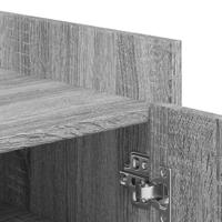 Schoenenkast 52x37,5x100 cm bewerkt hout grijs sonoma eiken - thumbnail