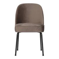 BePureHome Eetkamerstoel 'Vogue' Velvet, kleur Nougat - thumbnail