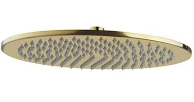 Saqu Universal hoofddouche Ø 30cm geborsteld messing