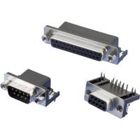 W & P Products 107-15-2-1-00 D-sub female connector 90 ° Aantal polen: 15 Soldeerpennen haaks 1 stuk(s) - thumbnail