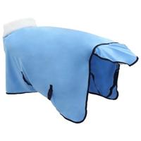 VidaXL Paardendeken volledige aqua 105 cm polar fleece - thumbnail