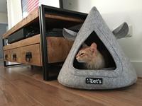 Let's sleep Pet Cave TeePee Antraciet - thumbnail