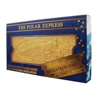 Polar Express Replica Train Ticket 24k Gold Plated Limited Edition - thumbnail
