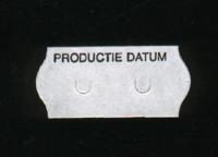 Etiket 2612 wit/zwart PRODUCTIEDATUM - thumbnail