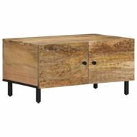 Salontafel 80x50x40 cm massief mangohout - thumbnail