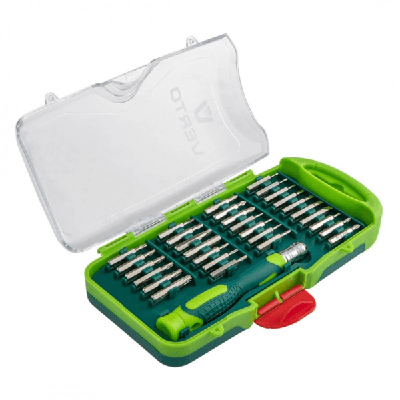 verto ratelschroevendraaierset precisie 31-delig 66h619 verto ratelschroevendraaierset precisie 31-delig 66h619