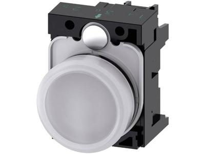 Siemens 3SU1102-6AA60-1AA0 Verlichte melder Plat Wit 24 V/AC, 24 V/DC 1 stuk(s) Siemens 3SU1102-6AA60-1AA0 Verlichte melder Plat Wit 24 V/AC, 24 V/DC 1 stuk(s)