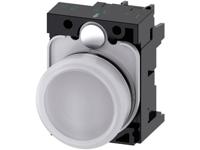 Siemens 3SU1102-6AA60-1AA0 Verlichte melder Plat Wit 24 V/AC, 24 V/DC 1 stuk(s) - thumbnail